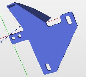 3D модель Держатель вентилятора для системы охлаждения зоны печати Prusa i4 i3
