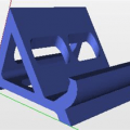 3D модель подставка для осциллографа DSO QUAD или смартфона