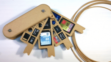 3D модель раскладной футляр для карт памяти SD и Micro SD