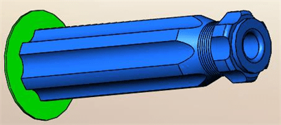 3D модель Универсальная ручка для инструмента SolidWorks и 3D печать