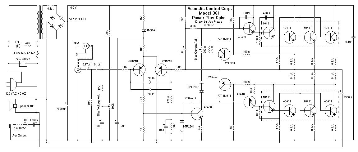Acoustic Control 361 Power Amp