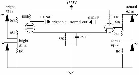 FENDER BASSMAN 5F6-A<br>Анализ схемы лампового ретро - комбика